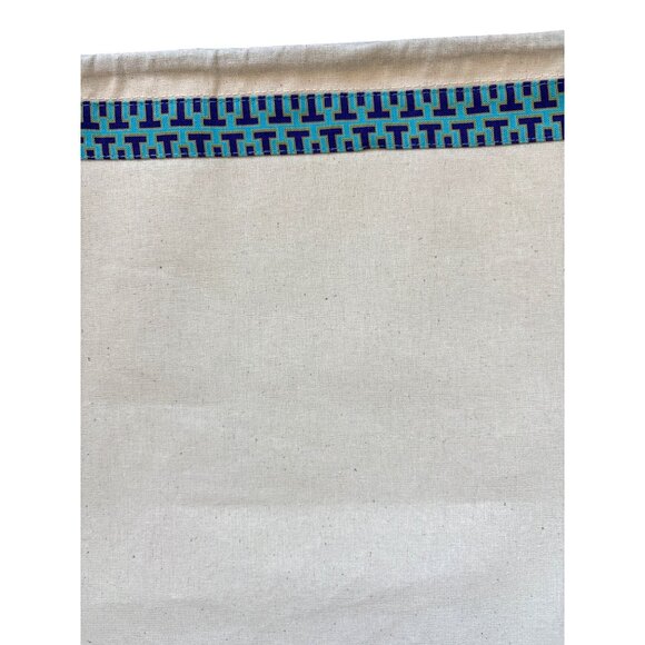 Tory‎ Burch Dust Bag Drawstring Cloth Logo Charm Storage Purse Authentic - Picture 3 of 4